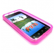 Funda Silicona Gel LG Optimus black P970 Rosa