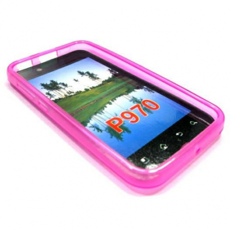 Funda Silicona Gel LG Optimus black P970 Rosa