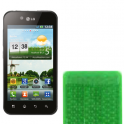 Funda Silicona Gel LG Optimus black P970 Verde