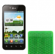 Funda Silicona Gel LG Optimus black P970 Verde