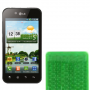 Funda Silicona Gel LG Optimus black P970 Verde