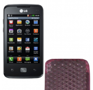 Funda Silicona Gel LG Optimus Hub Glare E510 Rosa