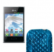 Funda Silicona Gel Lg Optimus L3 E400 Celeste