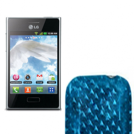 Funda Silicona Gel Lg Optimus L3 E400 Celeste