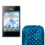 Funda Silicona Gel Lg Optimus L3 E400 Celeste