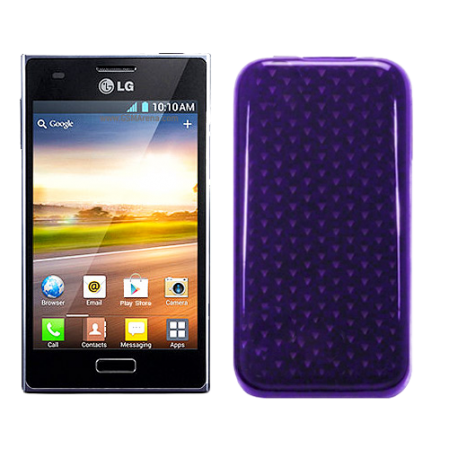 Funda Silicona Gel LG Optimus L5 E610 Morado