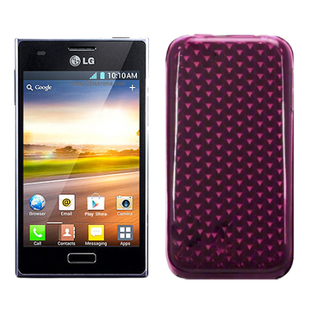 Funda Silicona Gel LG Optimus L5 E610 Rosa