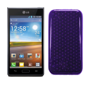 Funda Silicona Gel LG Optimus L7 P700 Morada