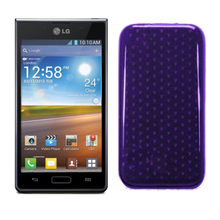 Funda Silicona Gel LG Optimus L7 P700 Morada