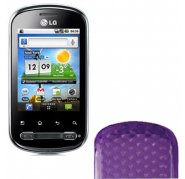 Funda Silicona Gel LG Optimus Me P350 Morada