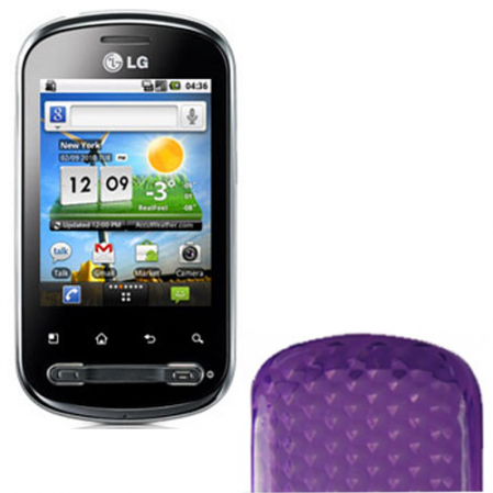 Funda Silicona Gel LG Optimus Me P350 Morada