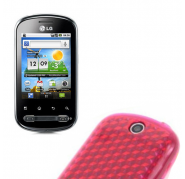 Funda Silicona Gel LG Optimus Me P350 Rosa