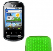Funda Silicona Gel LG Optimus Me P350 Verde