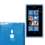 Funda Silicona Gel Nokia 800 Azul Semirrigida