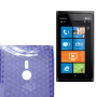 Funda Silicona Gel Nokia 800 Morado Semirrigida