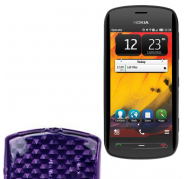 Funda Silicona Gel Nokia 808 PureView Morado