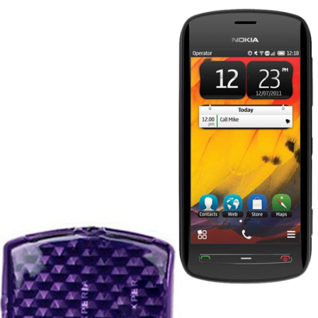 Funda Silicona Gel Nokia 808 PureView Morado