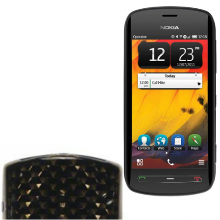 Funda Silicona Gel Nokia 808 PureView Negro