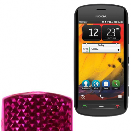 Funda Silicona Gel Nokia 808 PureView Rosa