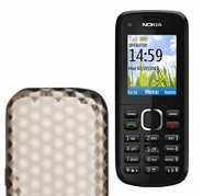 Funda Silicona Gel Nokia C1-02 Negra