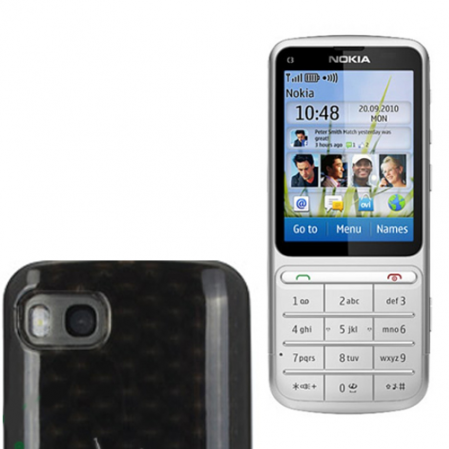 Funda Silicona Gel Nokia C3-01 Negra