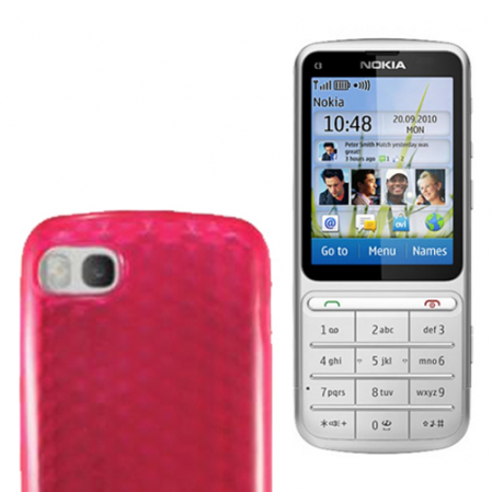 Funda Silicona Gel Nokia C3-01 Rosa