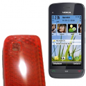 Funda Silicona Gel Nokia C5-03 Naranja Semirrigida