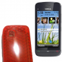 Funda Silicona Gel Nokia C5-03 Naranja Semirrigida
