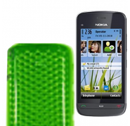 Funda Silicona Gel Nokia C5-03 Verde Semirrigida