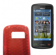 Funda Silicona Gel Nokia C6-01 Naranja Semirrigida