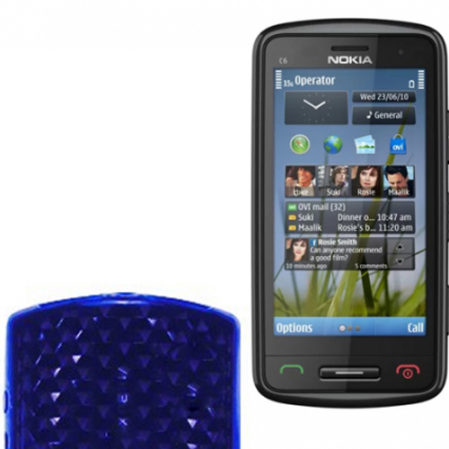 Funda Silicona Gel Nokia Lumia 610 Azul