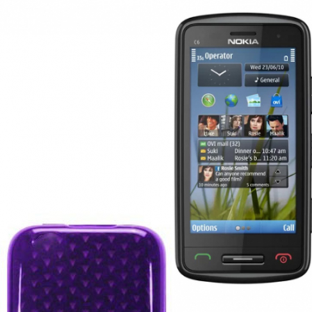 Funda Silicona Gel Nokia Lumia 610 Morado