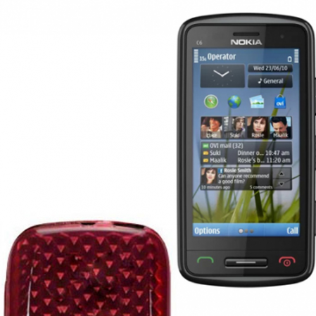 Funda Silicona Gel Nokia Lumia 610 Rojo