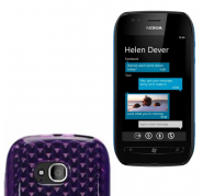 Funda Silicona Gel Nokia Lumia 710 Morado