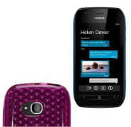 Funda Silicona Gel Nokia Lumia 710 Rosa