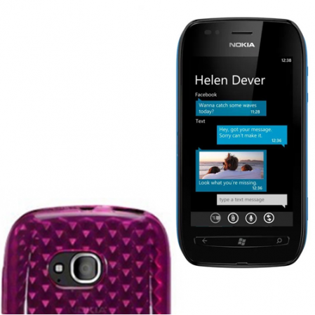 Funda Silicona Gel Nokia Lumia 710 Rosa