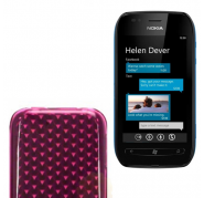 Funda Silicona Gel Nokia Lumia 900 Rosa