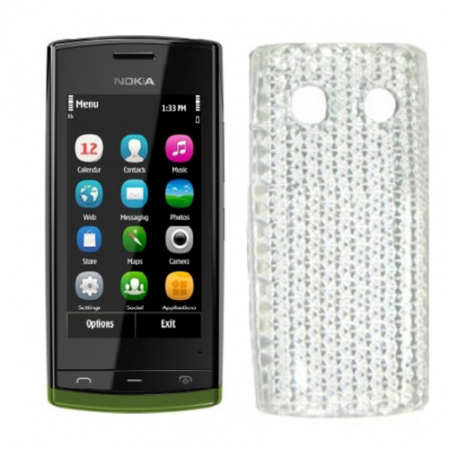 Funda Silicona Gel Nokia N500 Transparente