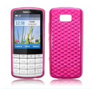 Silicone gel case Nokia x3-02 pink