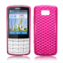Funda Silicona Gel Nokia x3-02 Rosa Semirrigida