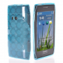 Funda Silicona Gel Nokia x7 Celeste Semirrigida