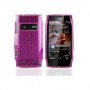 Funda Silicona Gel Nokia x7 Morada Semirrigida