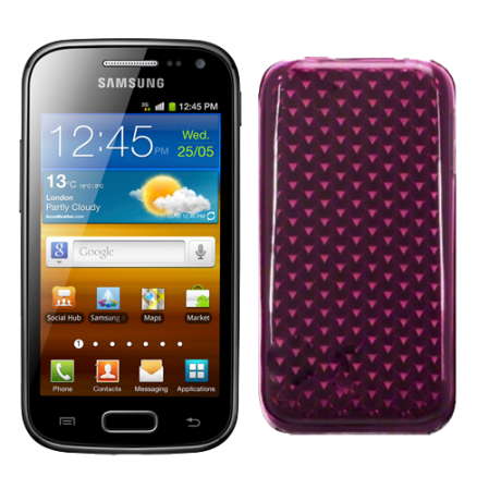 Funda Silicona Gel Samsung Galaxy Ace 2 i8160 Rosa