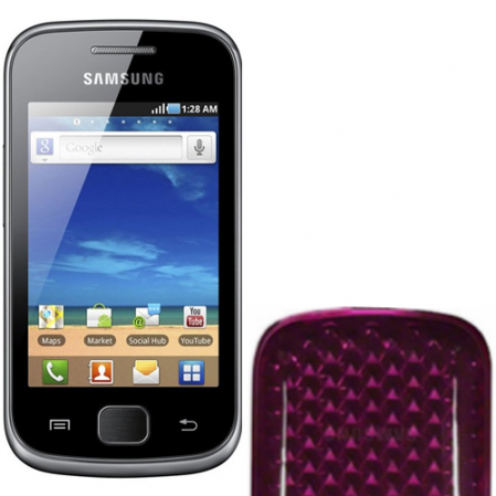 Funda Silicona Gel Samsung Galaxy Gio s5660 Rosa