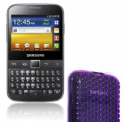 Funda Silicona Gel Samsung Galaxy Y Pro B5510 Morado