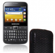 Funda Silicona Gel Samsung Galaxy Y Pro B5510 Negro