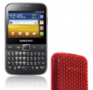 Funda Silicona Gel Samsung Galaxy Y Pro B5510 Rojo