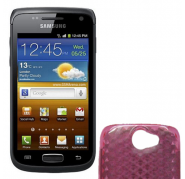 Funda Silicona Gel Samsung i8150 Galaxy W Rosa