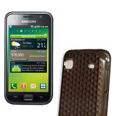 Funda Silicona Gel Samsung i9000 / i9001 Galaxy Negra
