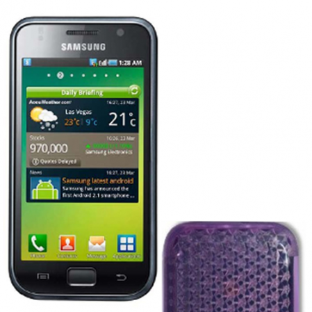 Funda Silicona Gel Samsung i9000 / i9001 Morada